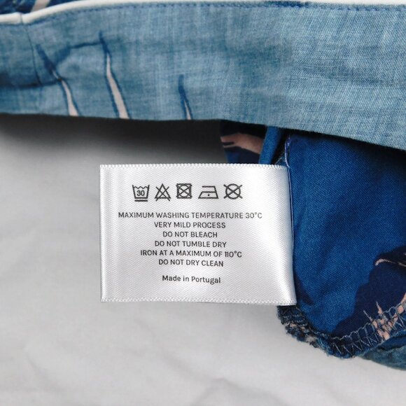 Desmond & Dempsey Cotton Voile Pajama Shorts – Size S – Tropical Toucan Print - Picture 8 of 9